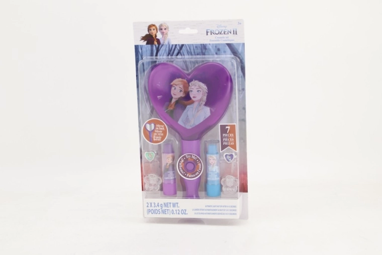 set cosmetico con specchietto luminoso regno di ghiaccio