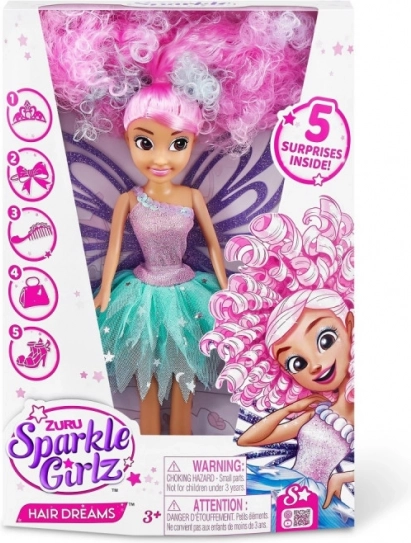 Loutka Sparkle Girlz I tuoi sogni di acconciature 26,67 cm