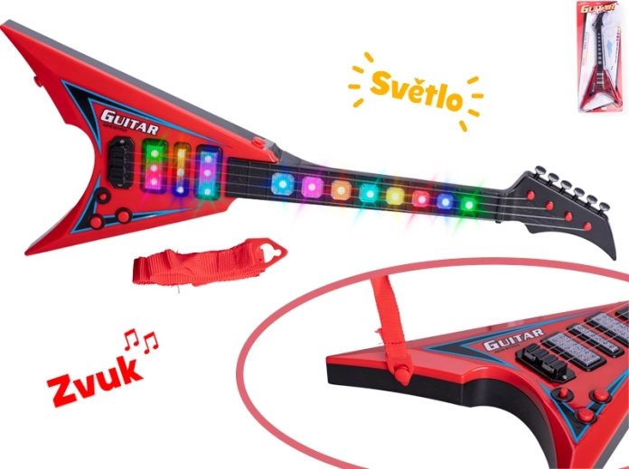 chitarra elettrica per bambini 58 cm con luci e suoni