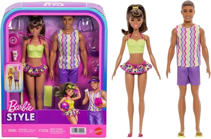 Barbie Barbie e Ken – set di bambole da spiaggia con accessori