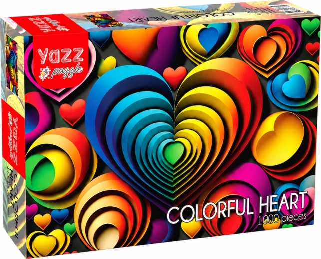 Puzzle YAZZ Cuori colorati da 1000 pezzi