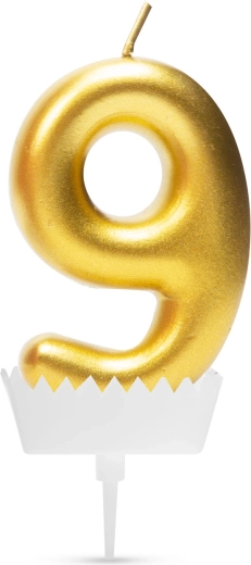 Candela per torta a forma di numero 9