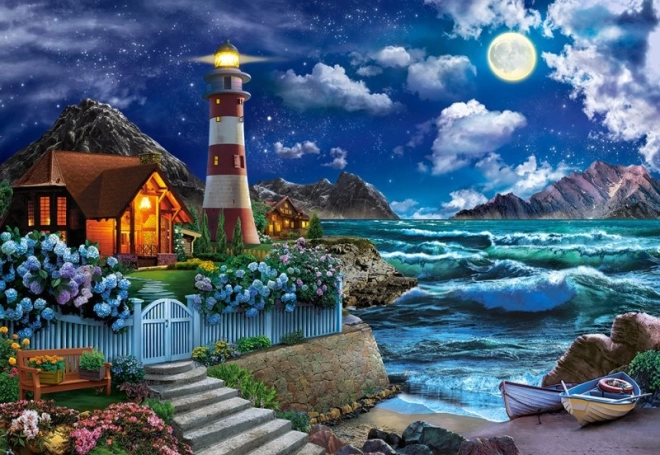 Puzzle 1000 pezzi Notte del marinaio, Faro