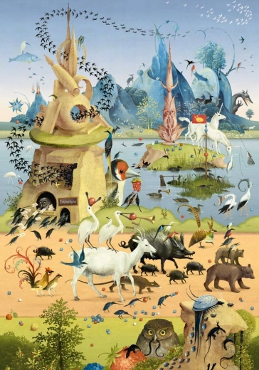 Puzzle HEYE In gita – Hieronymus Bosch, 500 pezzi