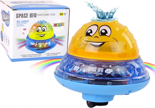 Allegra UFO giallo pallina con luci e musica per il bagno