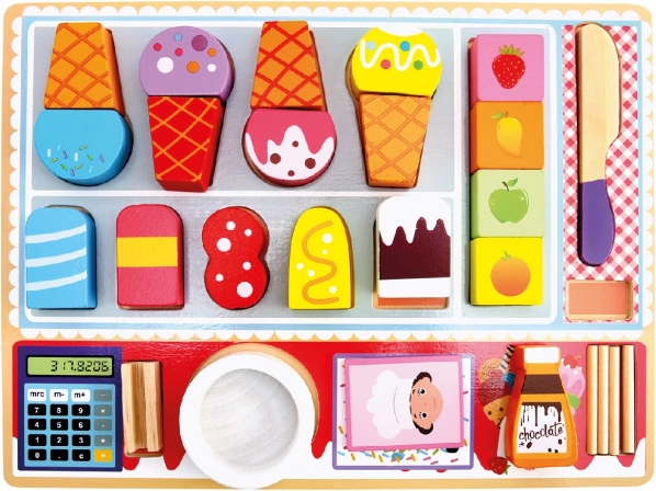 Bino puzzle 3D in legno Gelateria 27 pezzi
