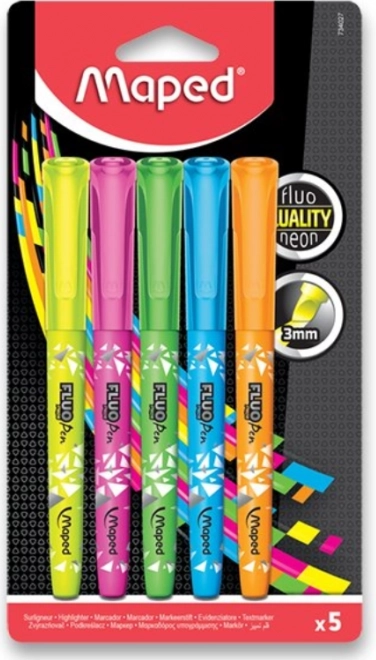 MAPED Evidenziatori Fluo Peps 5 pz