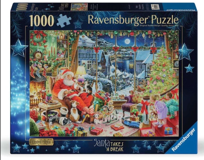 Puzzle Ravensburger edizione limitata n. 30: Santa si prende una pausa 1000 pezzi