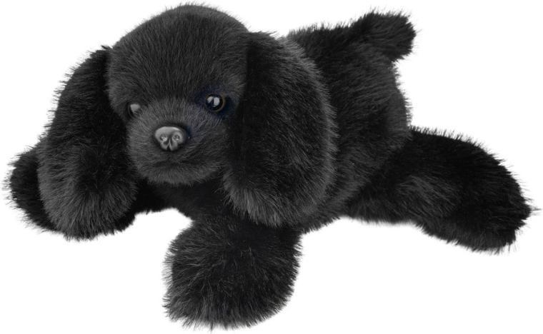Cagnolino di peluche nero 28 cm