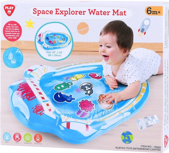 Playgo tappetino antiscivolo per vasca da bagno con motivo spaziale - 1 pezzo