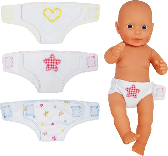 Dolls World pannolini in tessuto per bambole 46 cm