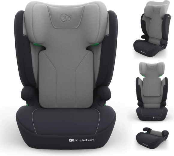 Seggiolino auto Kinderkraft i-Spark 2 Plus i-Size 100–150 cm grigio