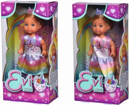 Bambola Evi Love Unicorn fata con ali 12 cm