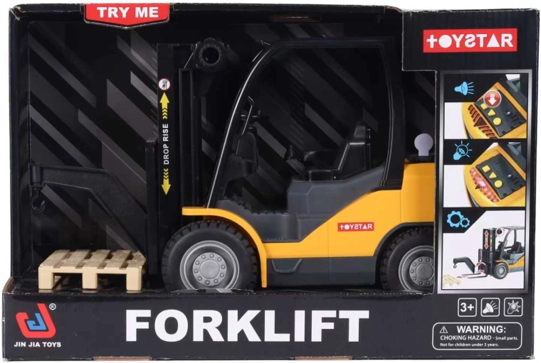 Carrello elevatore per bambini a batteria con gancio per pallet