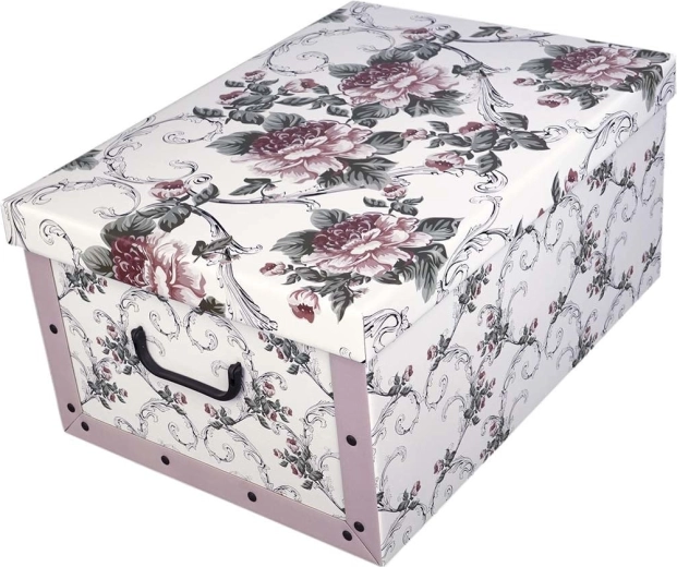 Scatola portaoggetti in cartone maxi Barocco Antico