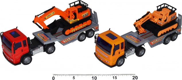 Autotreno con macchina da cantiere a retrocarica, 28 cm