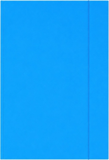 Cartellina in cartoncino con elastico A4+ verniciata blu 300 g/m²
