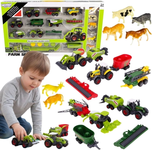 Set Woopie di trattori, macchine agricole e animali