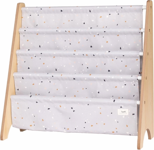3 Sprouts supporto per libri recycled terrazzo/light gray