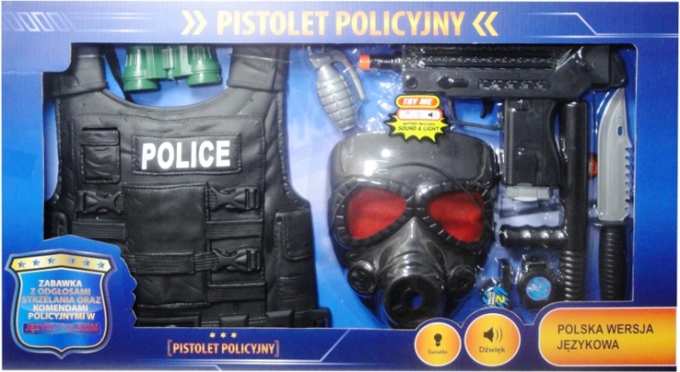 Set della polizia con modulo vocale in polacco