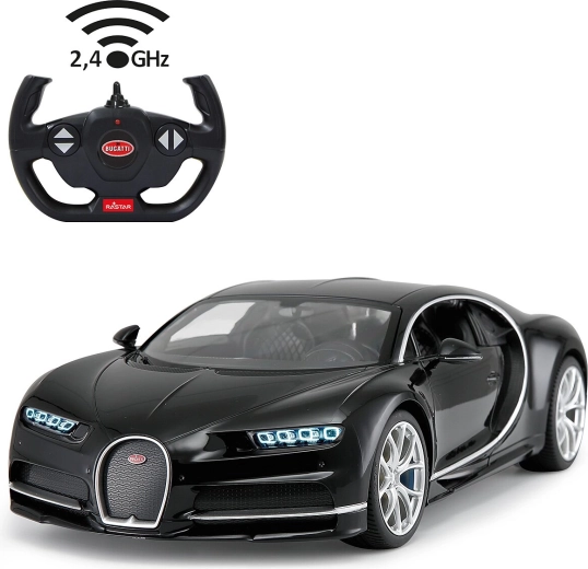 Jamara Bugatti Chiron auto RC 1:14 nera 2,4 GHz - 1 pezzo