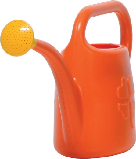 Annaffiatoio in plastica da 4,5 l con doccetta rimovibile – arancione