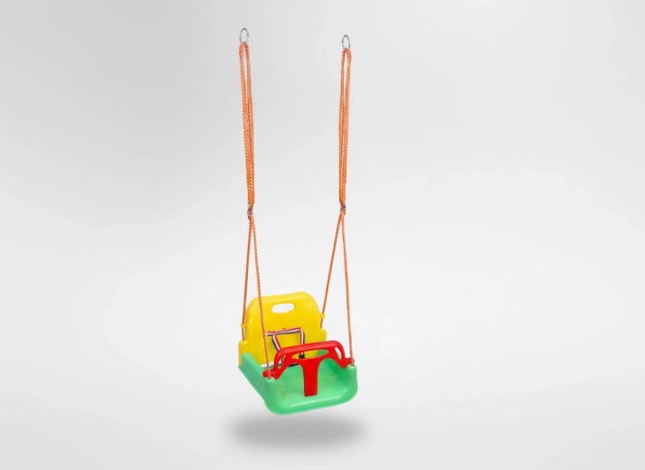 Altalena a secchiello per bambini con schienale alto 42 × 38 × 41 cm