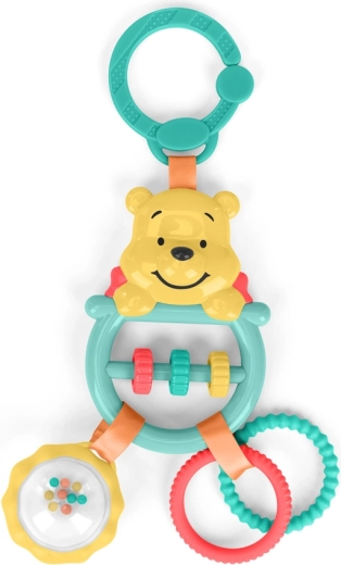 Bright Starts sonaglio e massaggiagengive con anello a C Winnie the Pooh Busy Bear