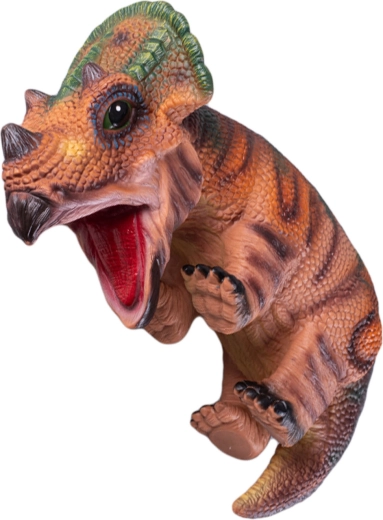 Marionetta marrone dinosauro cucciolo 42 cm - 1 pezzo