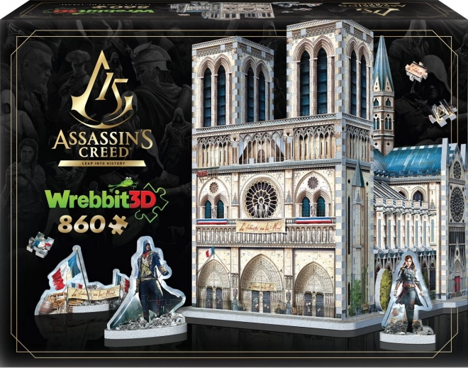 Puzzle 3D Assassin's Creed Unity: Cattedrale di Notre-Dame 860 pezzi