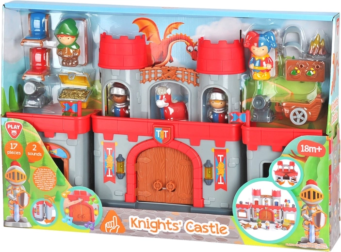 Playgo castello dei cavalieri – set di 17 pezzi