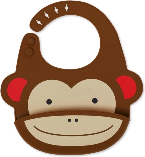Skip Hop Zoo bavaglino in silicone scimmietta 6m+