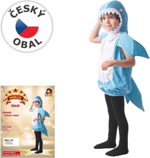Costume di carnevale da squalo per bambini 80–92 cm