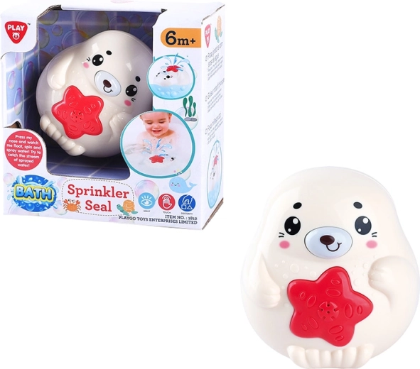 Playgo foca galleggiante da bagno con spruzzo d’acqua