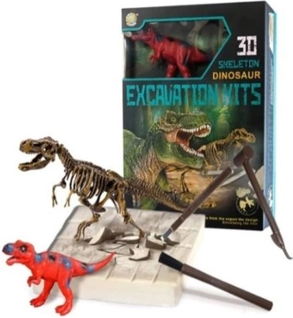 Set dinosauro T‑Rex – fossile e action figure