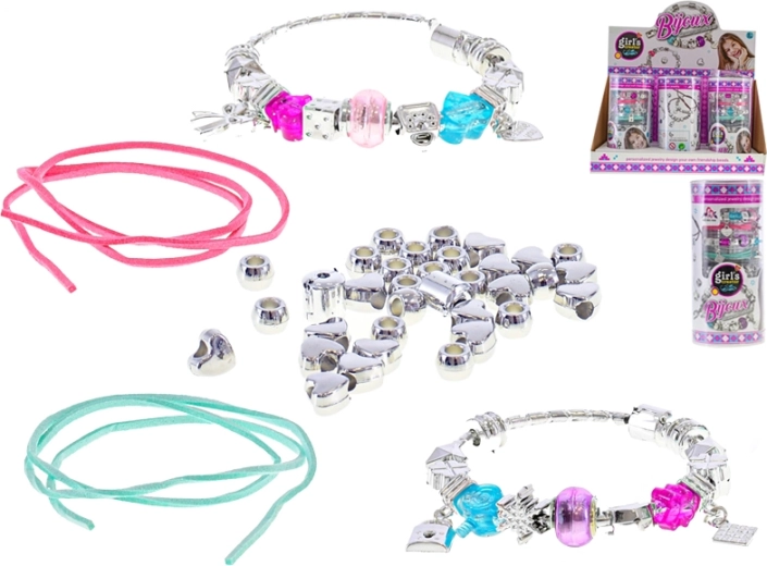 Set per ragazze per creare braccialetti – 6 pezzi in scatola regalo