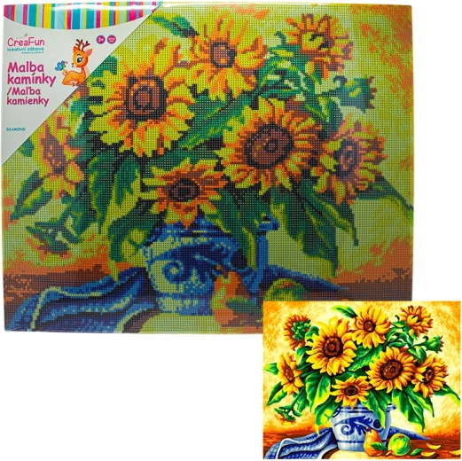 Pittura con diamanti Girasoli 40 × 50 cm