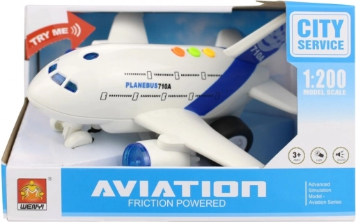 Aereo 1:200 con inerzia, luce e suono