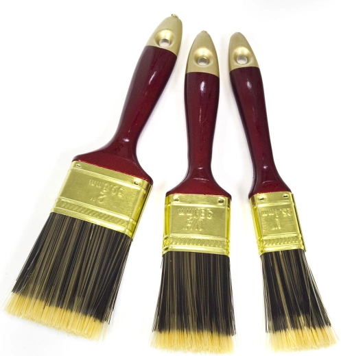 Set di pennelli piatti da pittura 3 pz (25, 38, 51 mm)