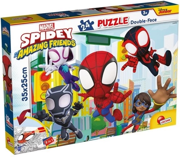 Lisciani Marvel Spidey puzzle fronte-retro 24 pezzi