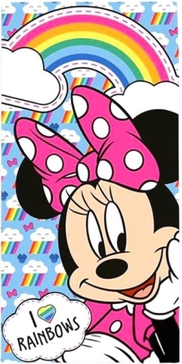 Asciugamano per bambini in cotone Disney Minnie Mouse 70 × 140 cm - 1 pezzo