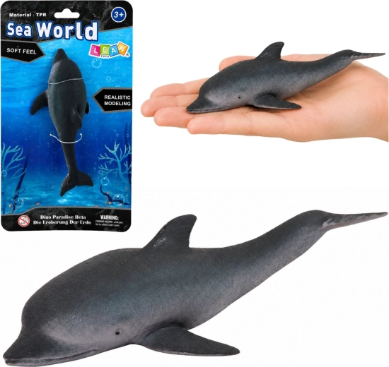 Figurina realistica in gomma di delfino marino TPR 17,5 cm - 1 pezzo