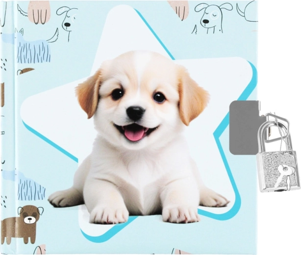 Diario cane con lucchetto - 1 pezzo