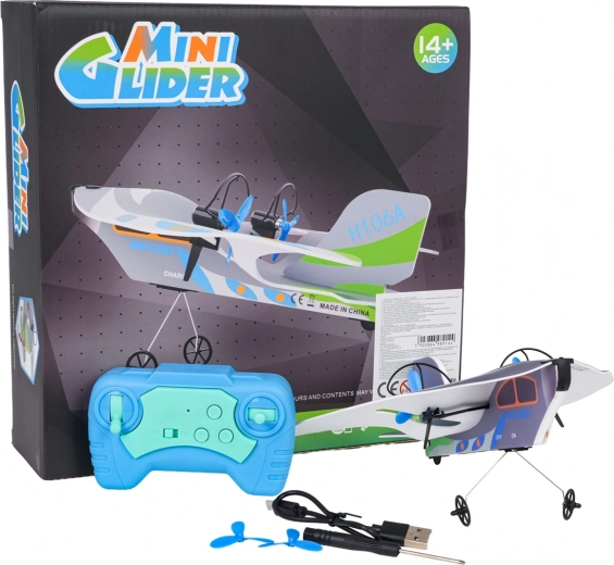 Aereo RC da caccia con giroscopio e illuminazione LED