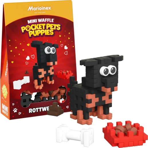 Costruzioni Mini Waffle Pocket Pets cucciolo di Rottweiler