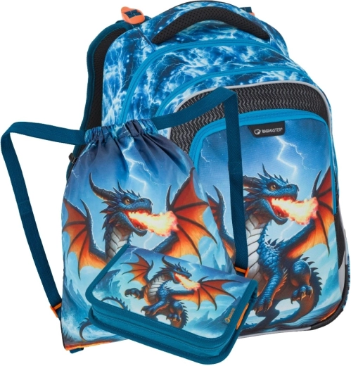 Bagmaster LUMI 26 D set scolastico per alunni di prima elementare drago