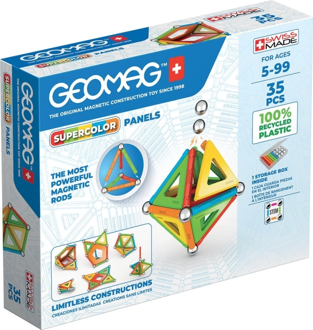 GEOMAG Supercolor pannelli in plastica riciclata – 35 pezzi