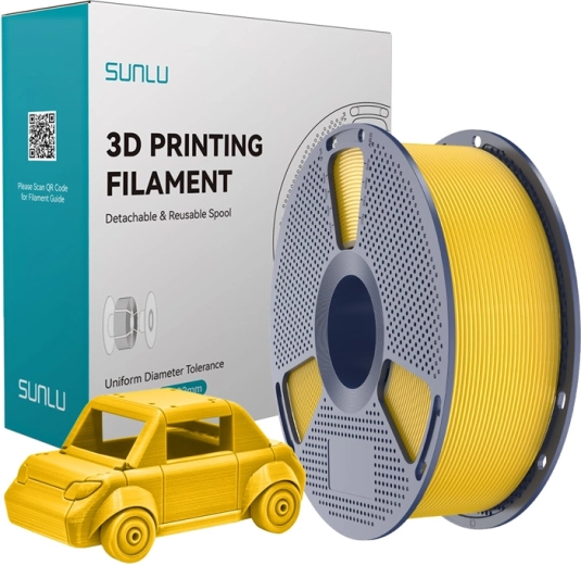 Filamento Sunlu PETG giallo brillante
