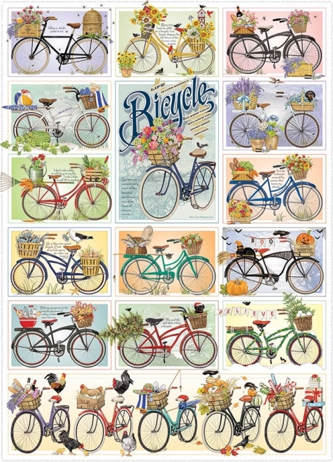 puzzle cobble hill biciclette 1000 pezzi