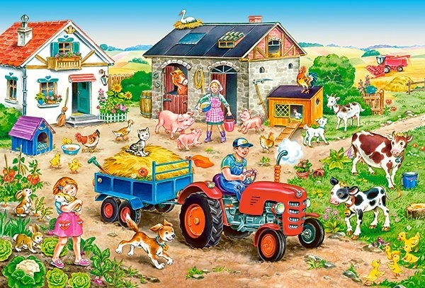 Puzzle maxi 40 pezzi LIFE ON THE FARM di CASTORLAND
